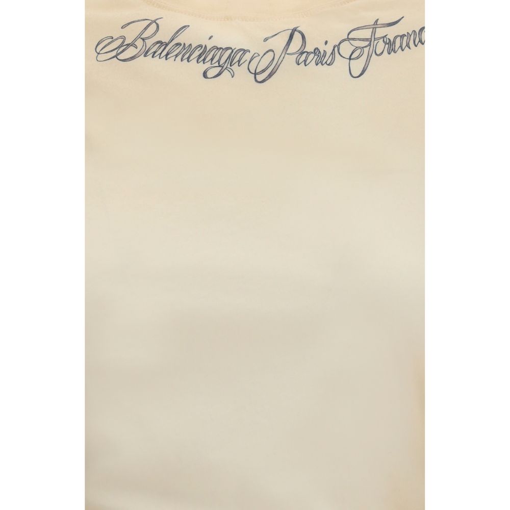 Balenciaga Beige Cotton women T-Shirt