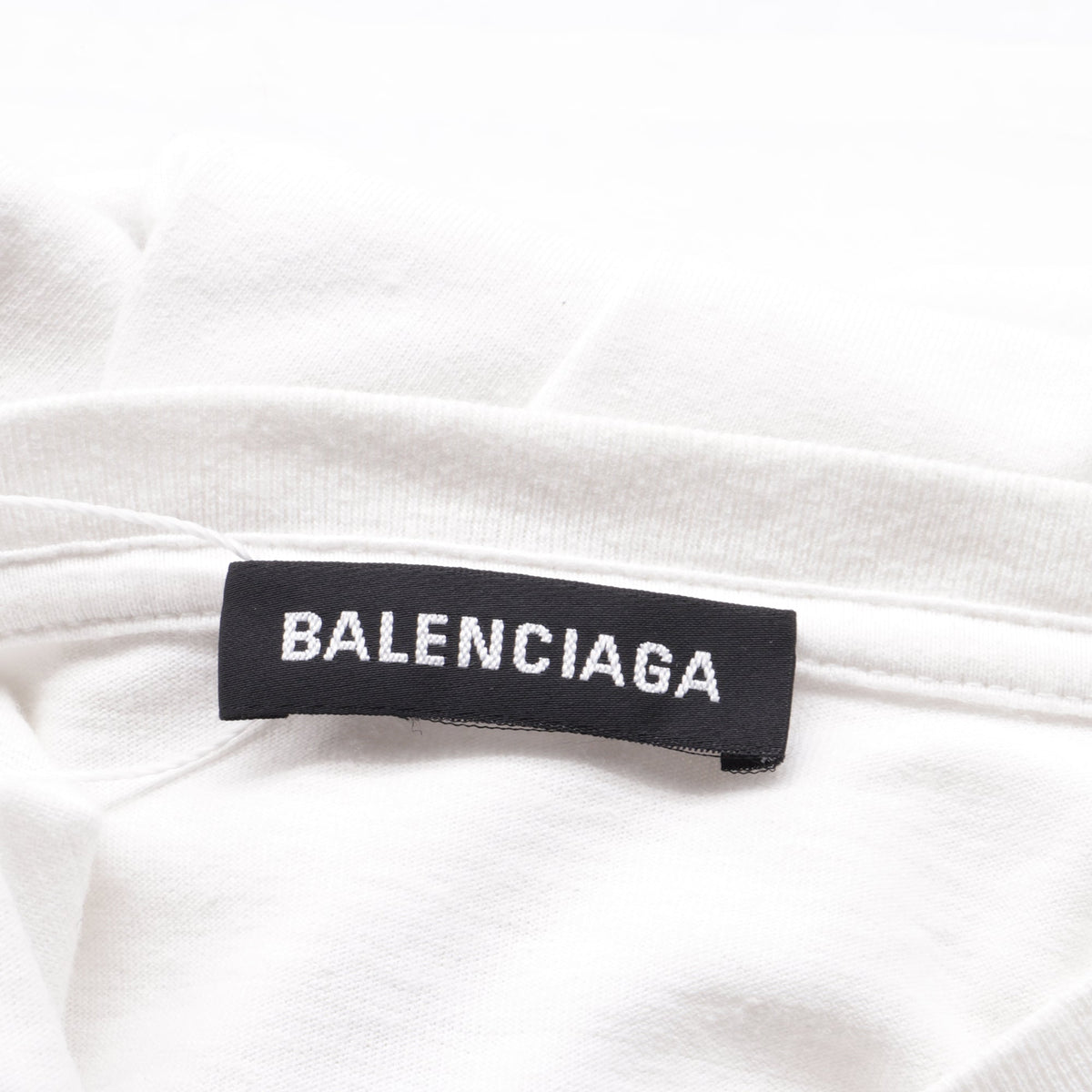 Balenciaga Interlocking BB Logo-Print T-Shirt in White Cotton women