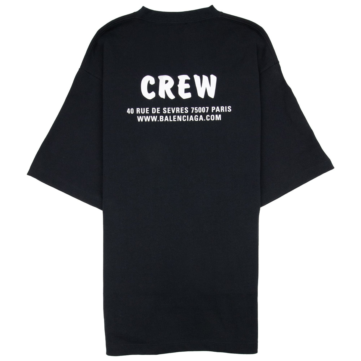 Balenciaga Oversized Crew T-Shirt Black