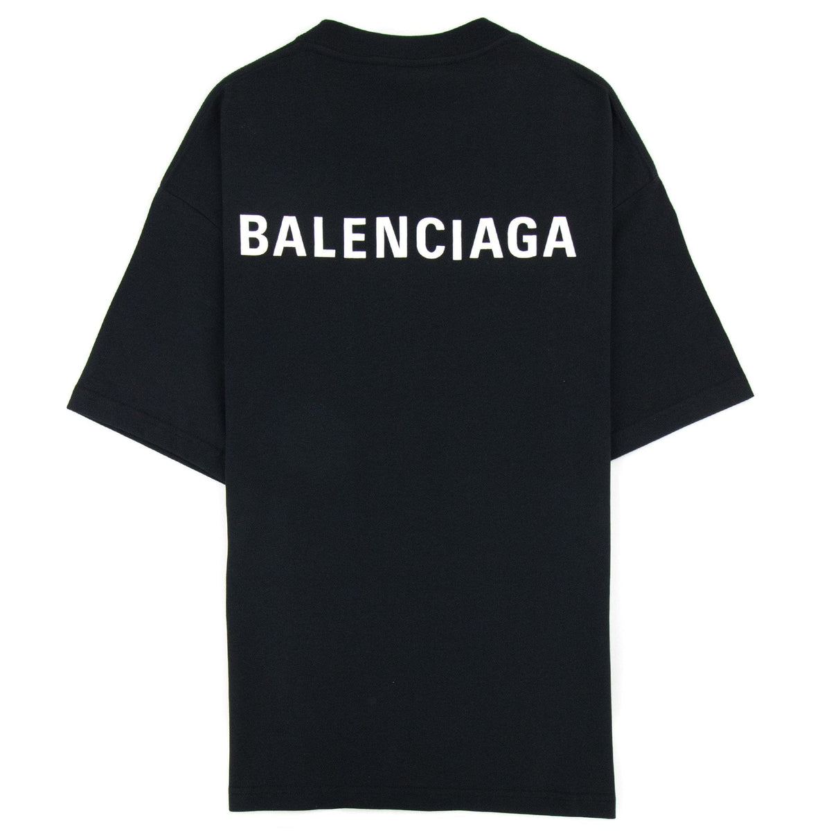 Balenciaga Logo Crewneck T-Shirt  Black