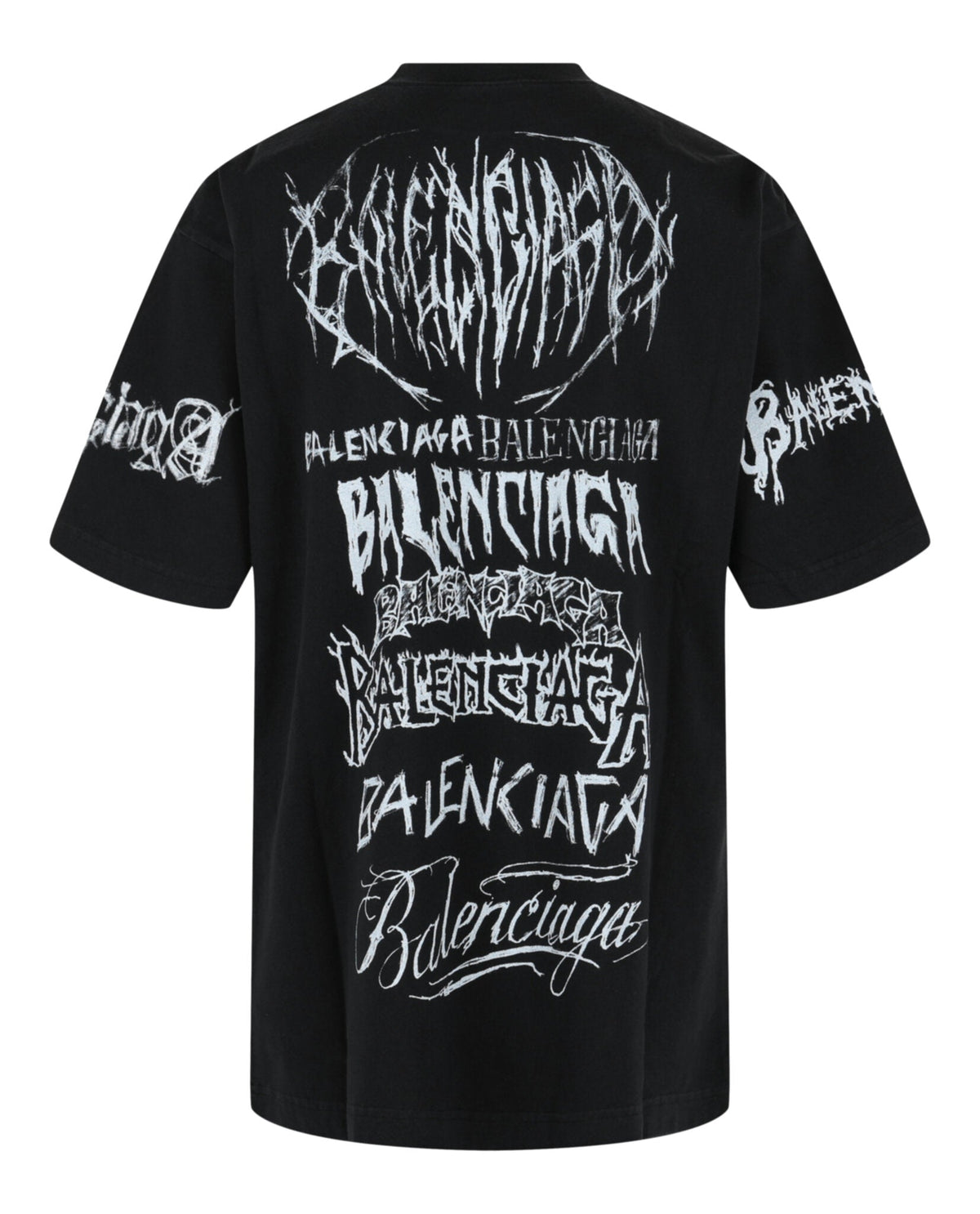 Balenciaga Mens DIY Metal Vintage T-shirt