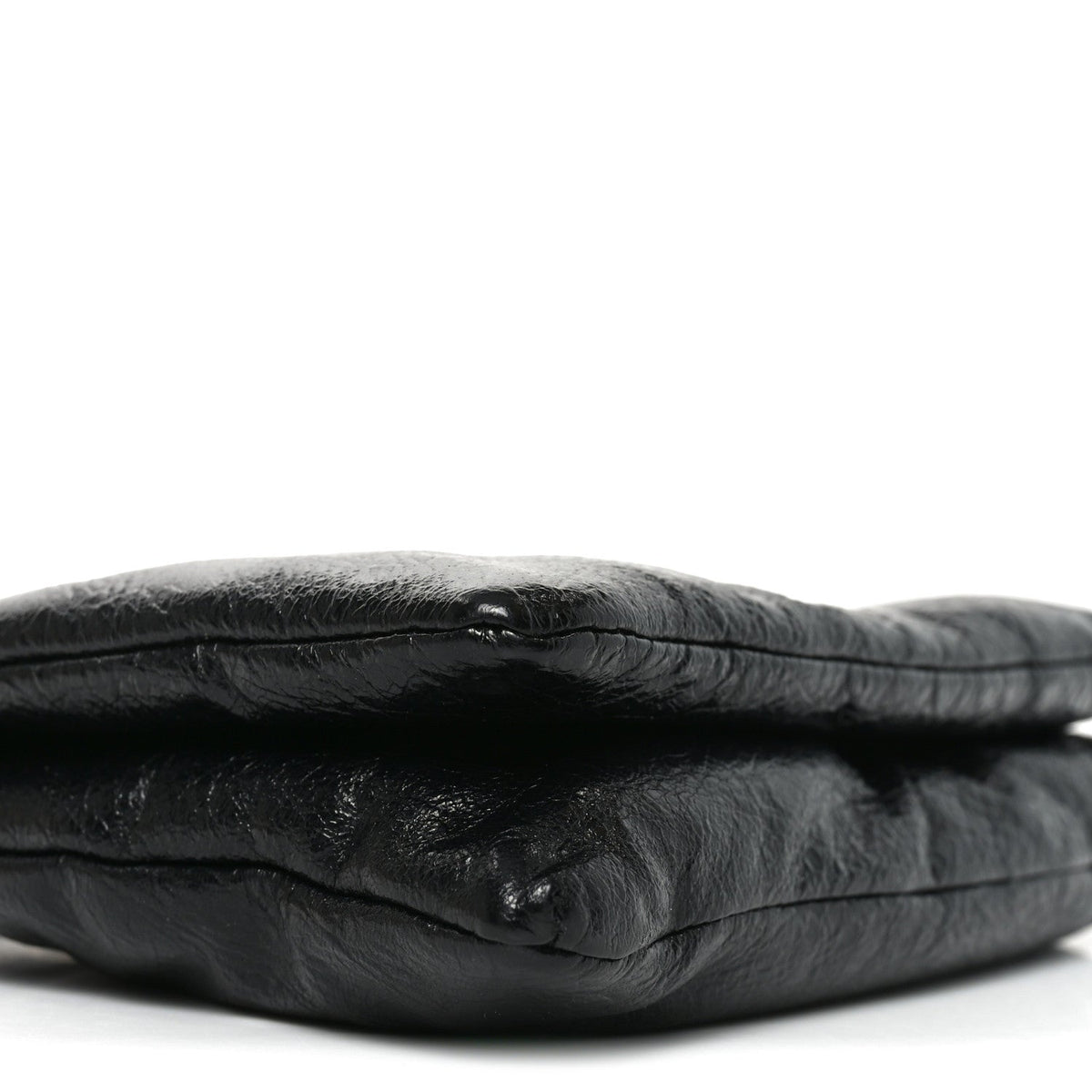Arena Puffy Monaco Chain Shoulder Bag Black