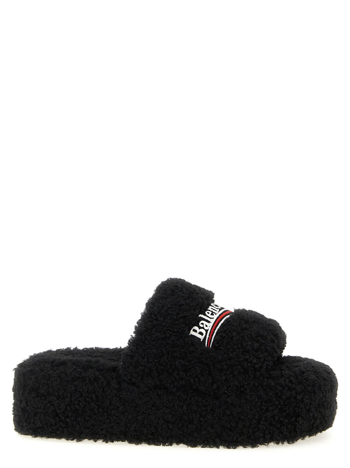 Balenciaga Women 'Furry Platform' Slides