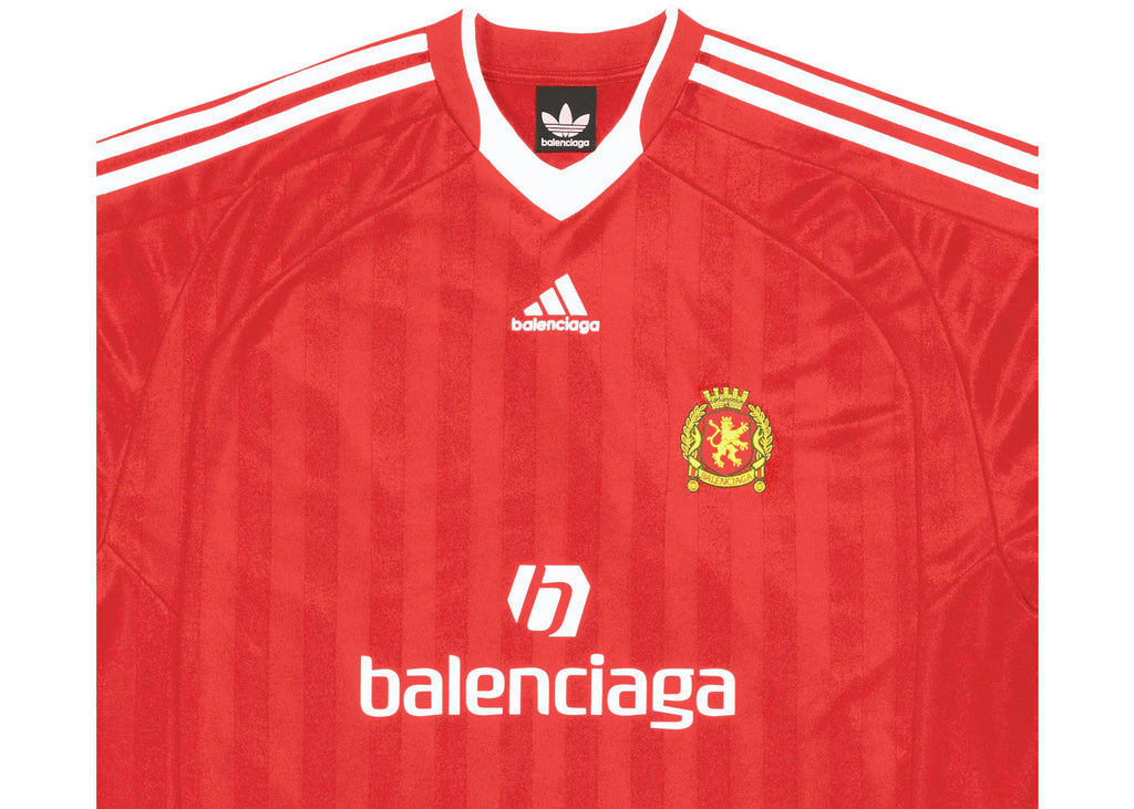 Balenciaga x adidas Soccer T-Shirt Oversized Red