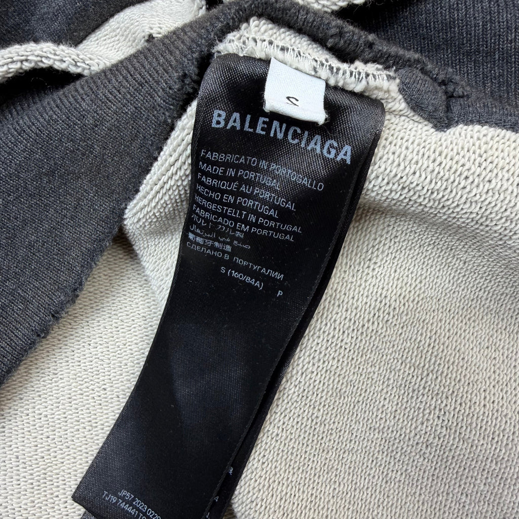 Balenciaga Tape Type Ripped Hoodie Women