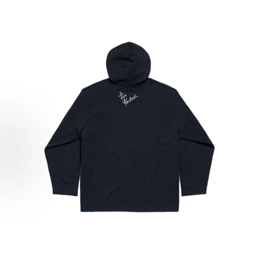Balenciaga Kim Kardashian Graphic Hoodie Unisex Black