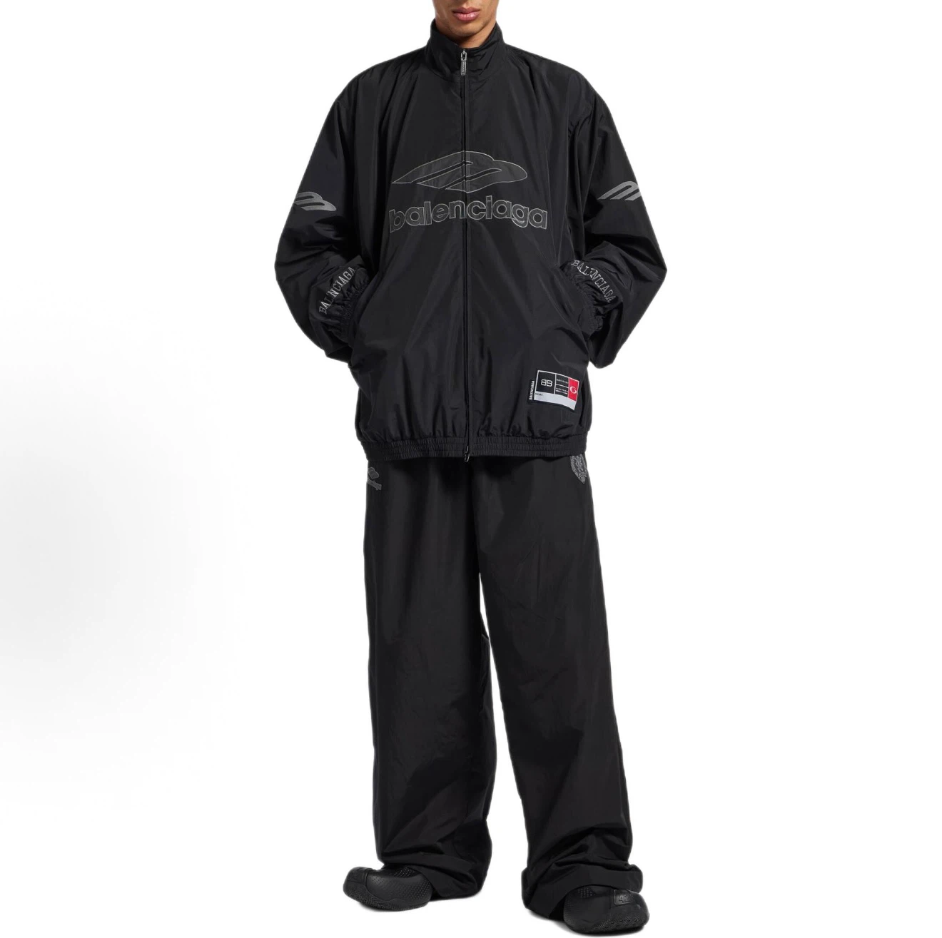 Balenciaga Black Logo Track Set