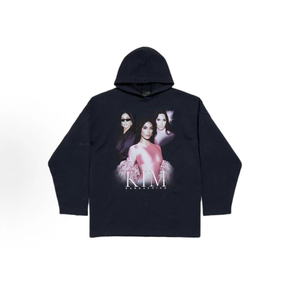 Balenciaga Kim Kardashian Graphic Hoodie Unisex Black