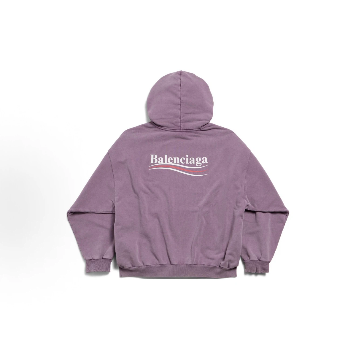 Balenciaga Wave Logo Hoodie Unisex Dusty Purple