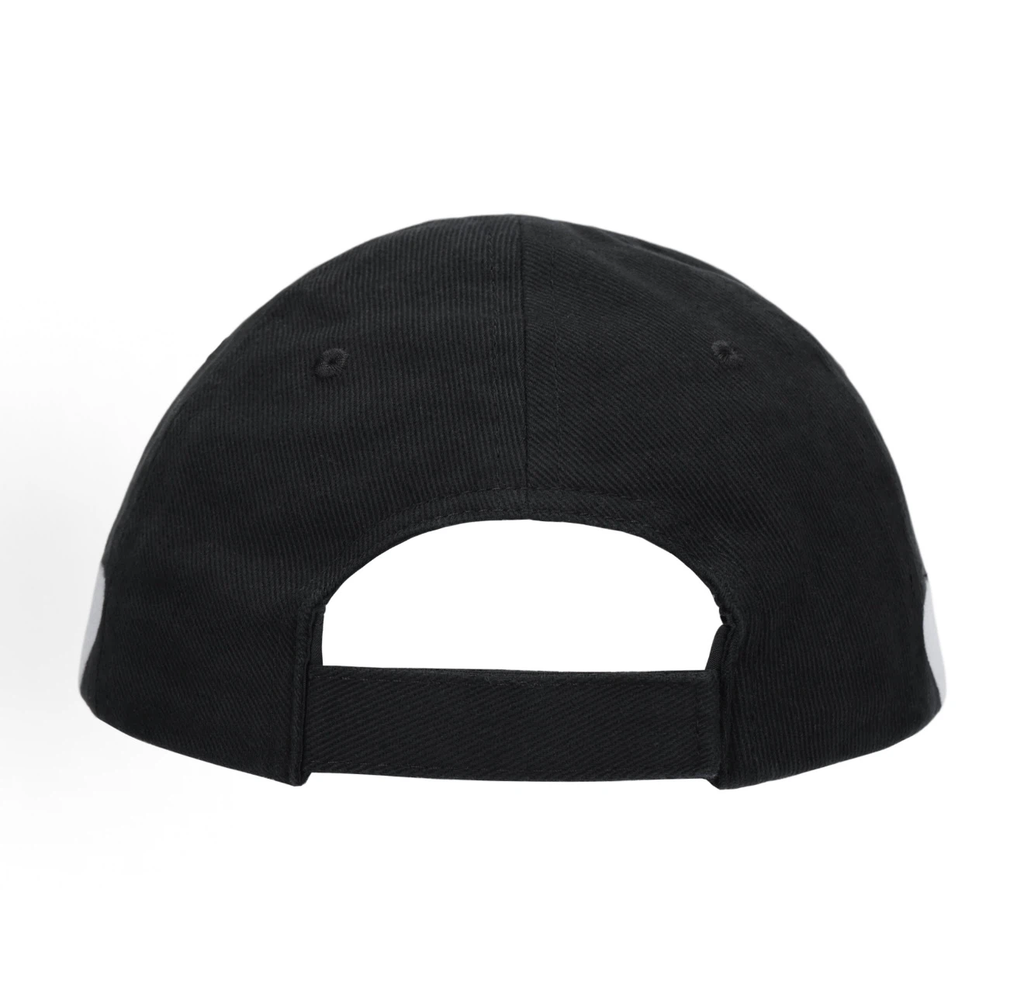 Balenciaga Side Graphic Logo Baseball Cap Unisex Black