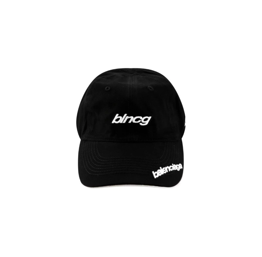 Balenciaga BLNCG SPEEED Logo Baseball Cap Unisex Black