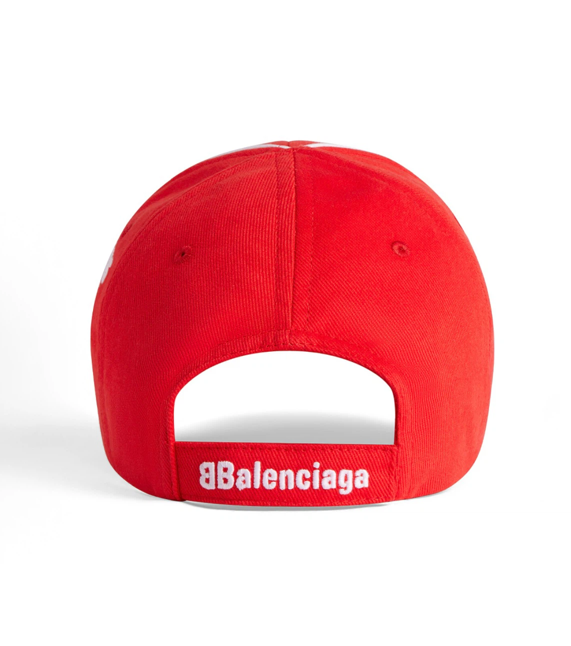 Balenciaga Racing Crest Embroidered Baseball Cap Unisex Red