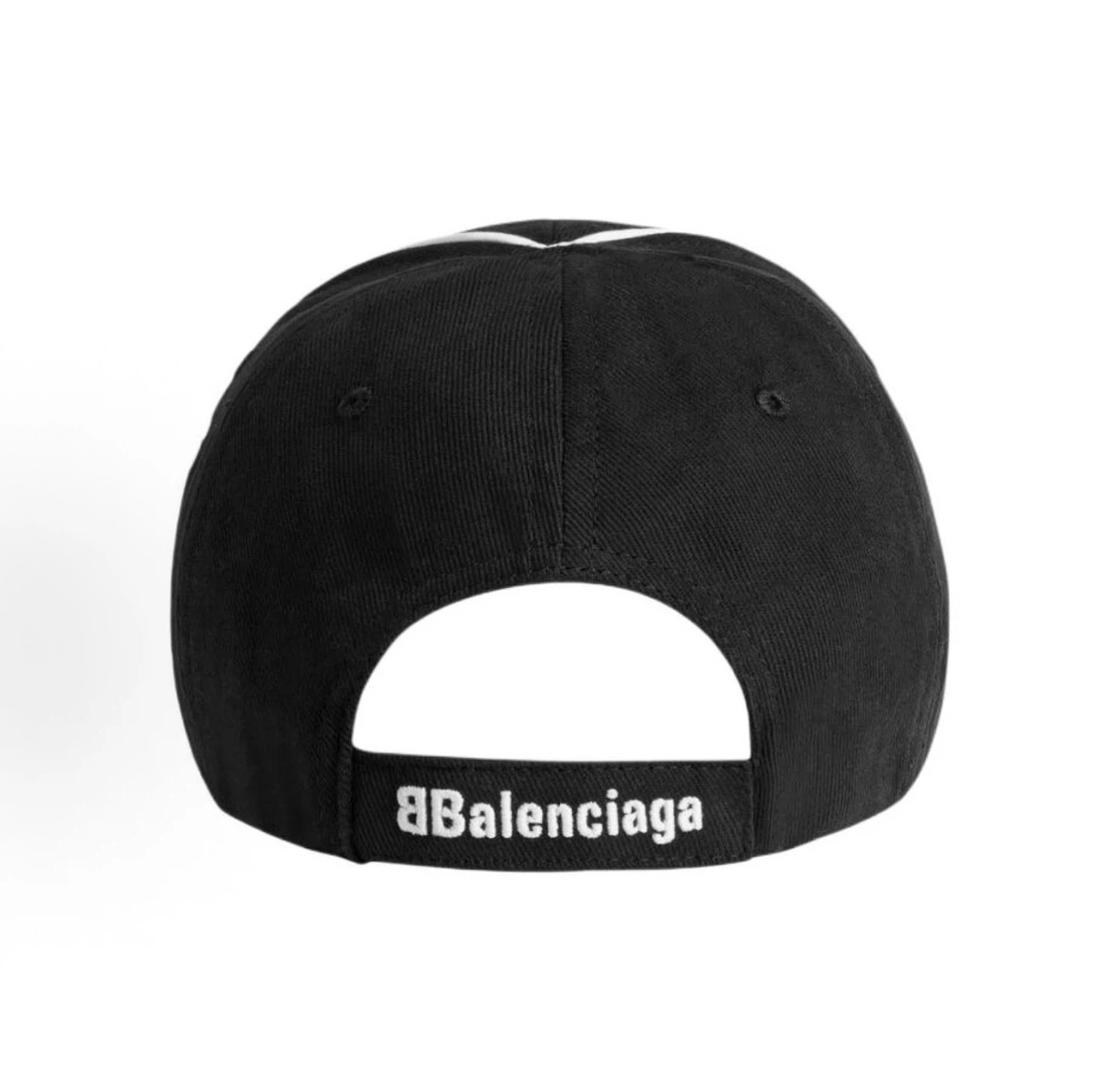 Balenciaga Racing Crest Embroidered Baseball Cap Unisex Black