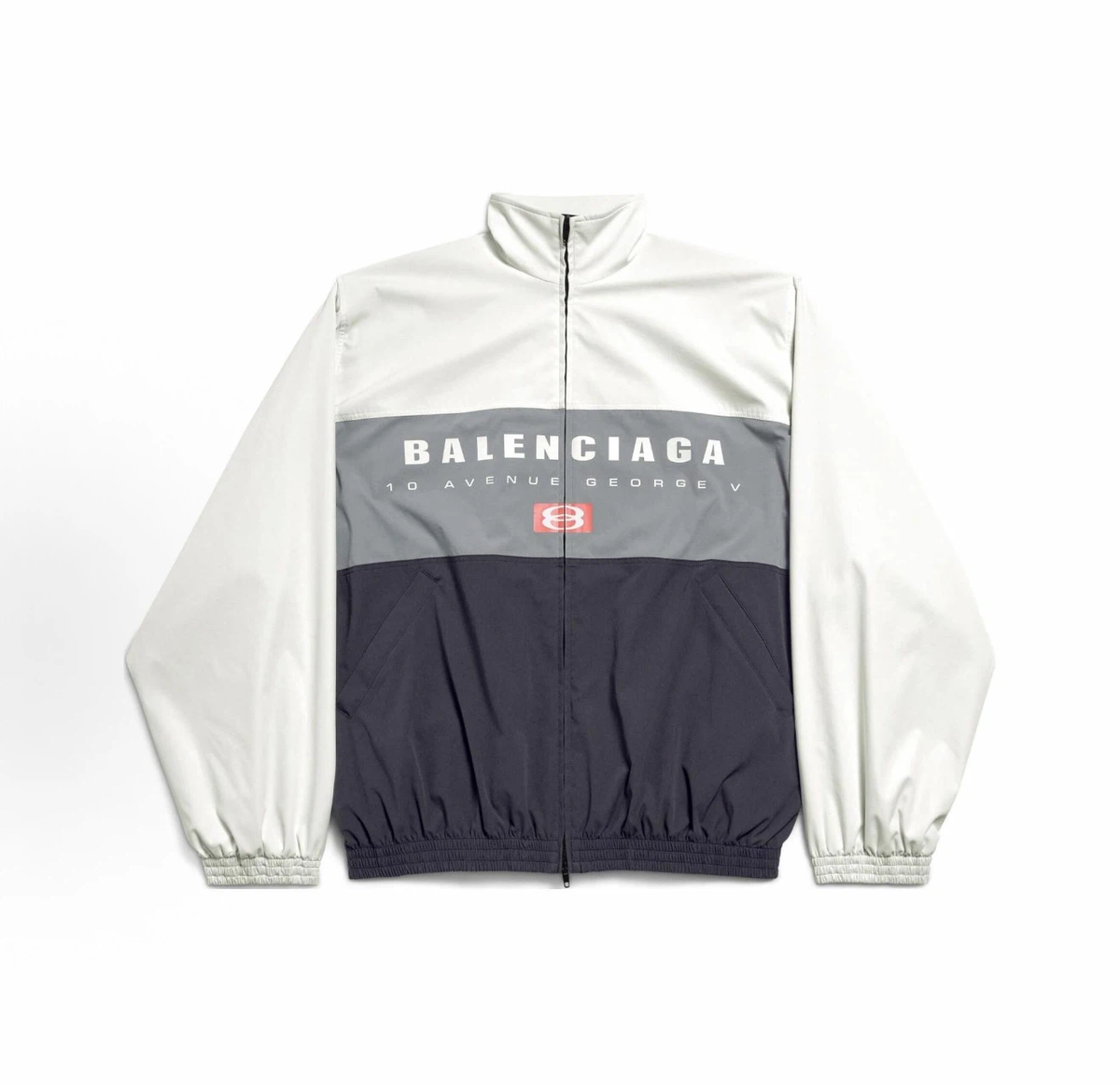 Balenciaga Tri‑Color Block Track Jacket