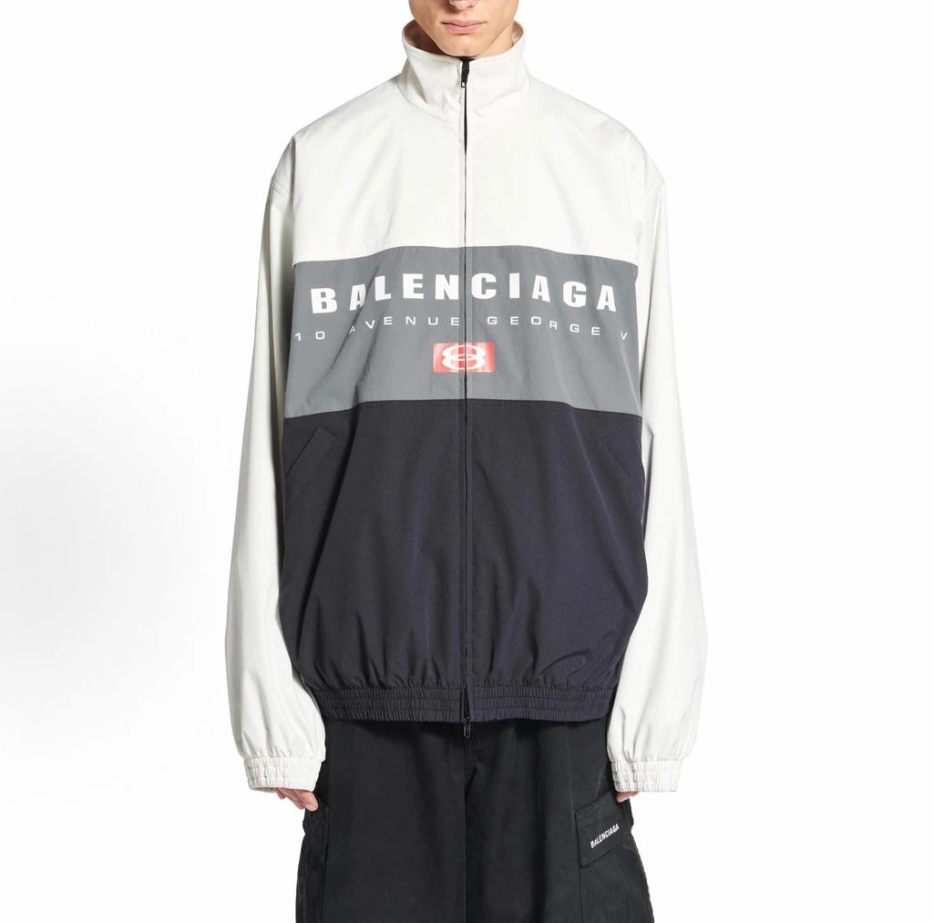 Balenciaga Tri‑Color Block Track Jacket
