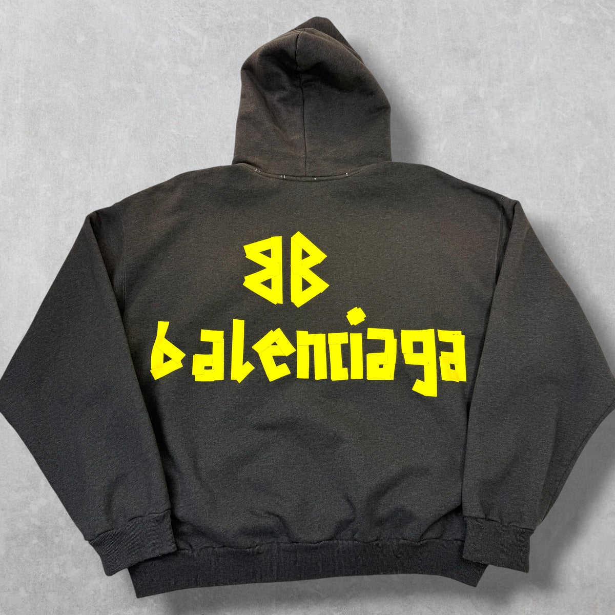 Balenciaga Tape Type Ripped Hoodie Women
