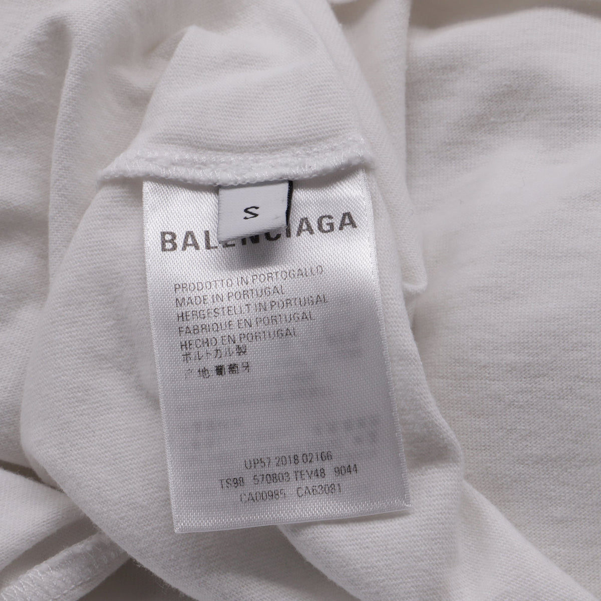 Balenciaga Interlocking BB Logo-Print T-Shirt in White Cotton women