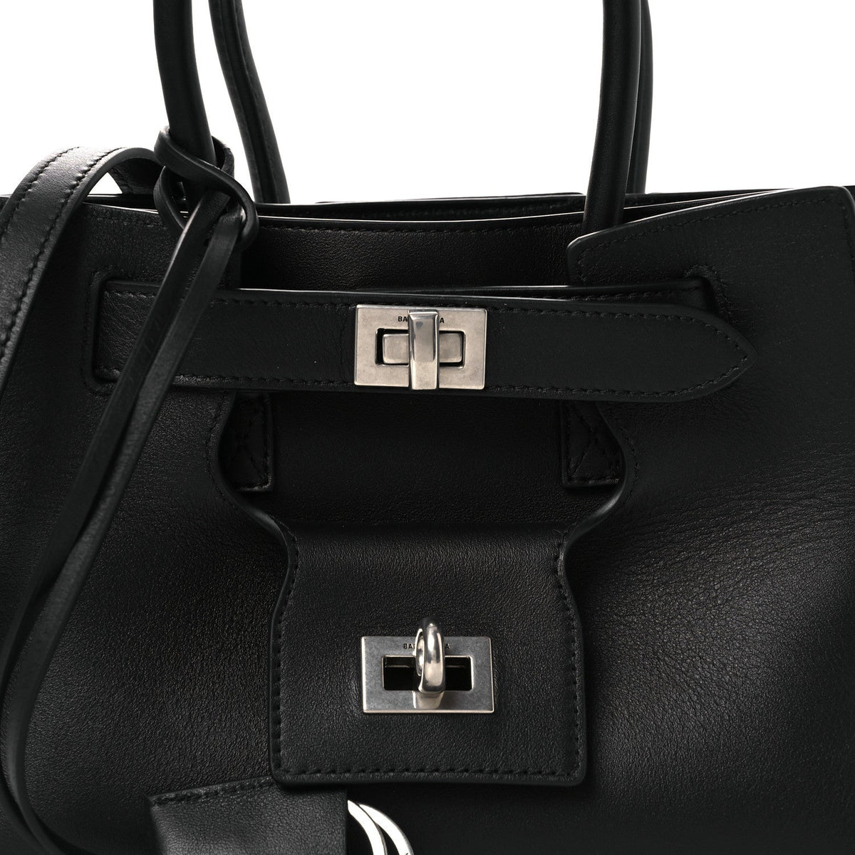 Smooth Calfskin Mini Bel Air Carry All Bag Black