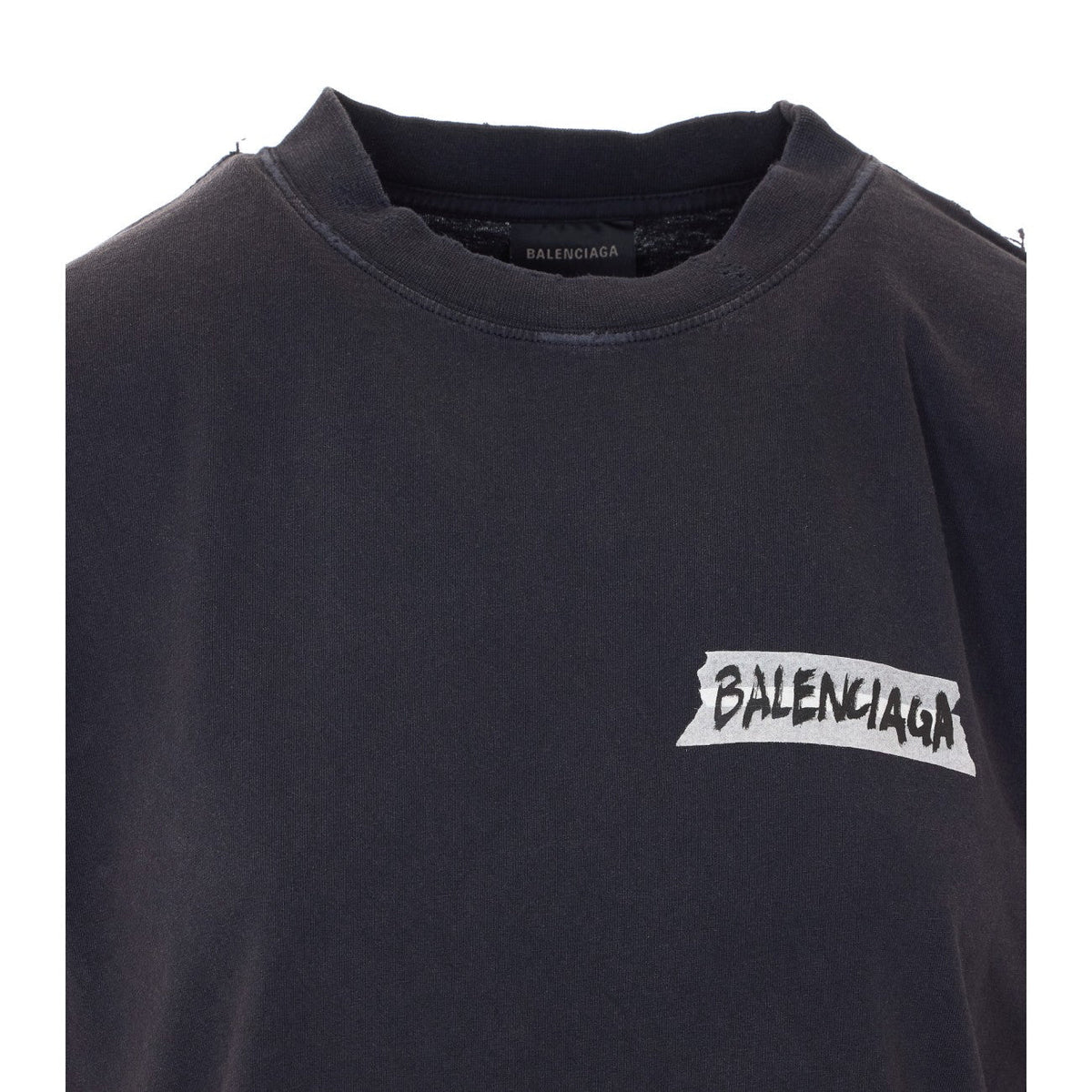 Balenciaga Women Masking Tape Medium Fit T-Shirt